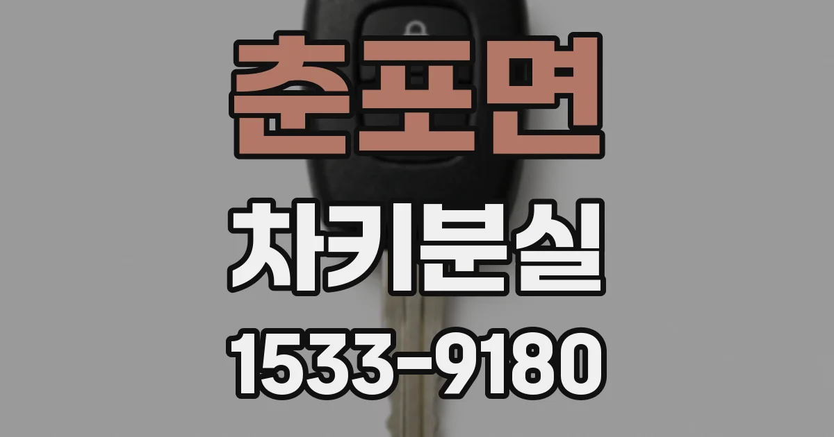 춘포면 차키분실