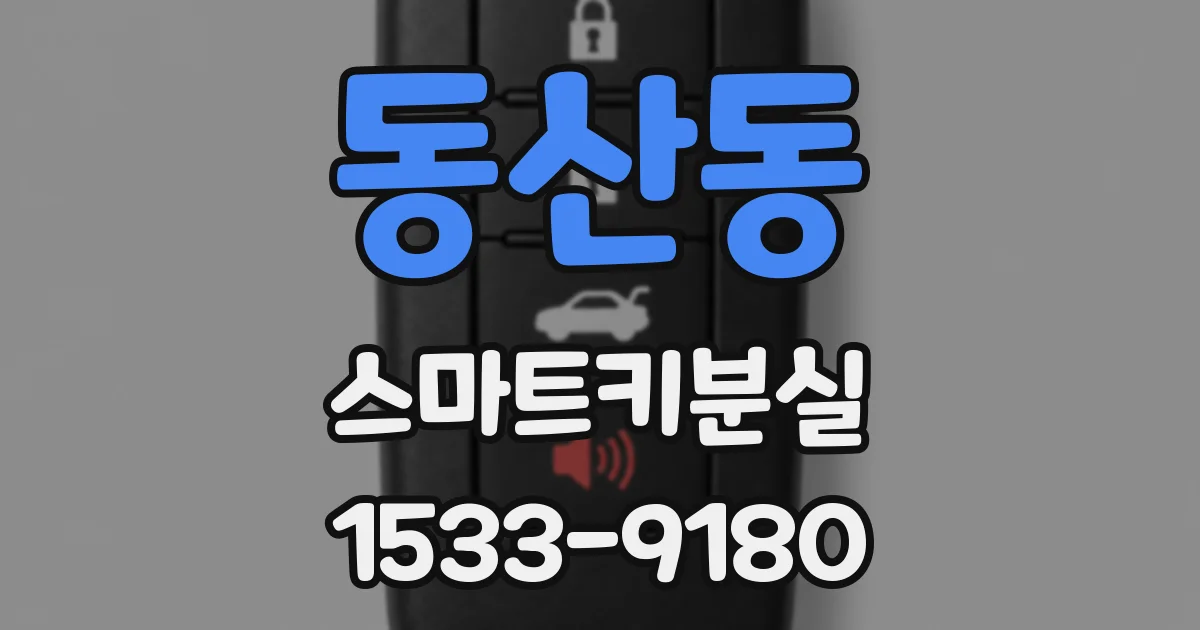 동산동 스마트키분실