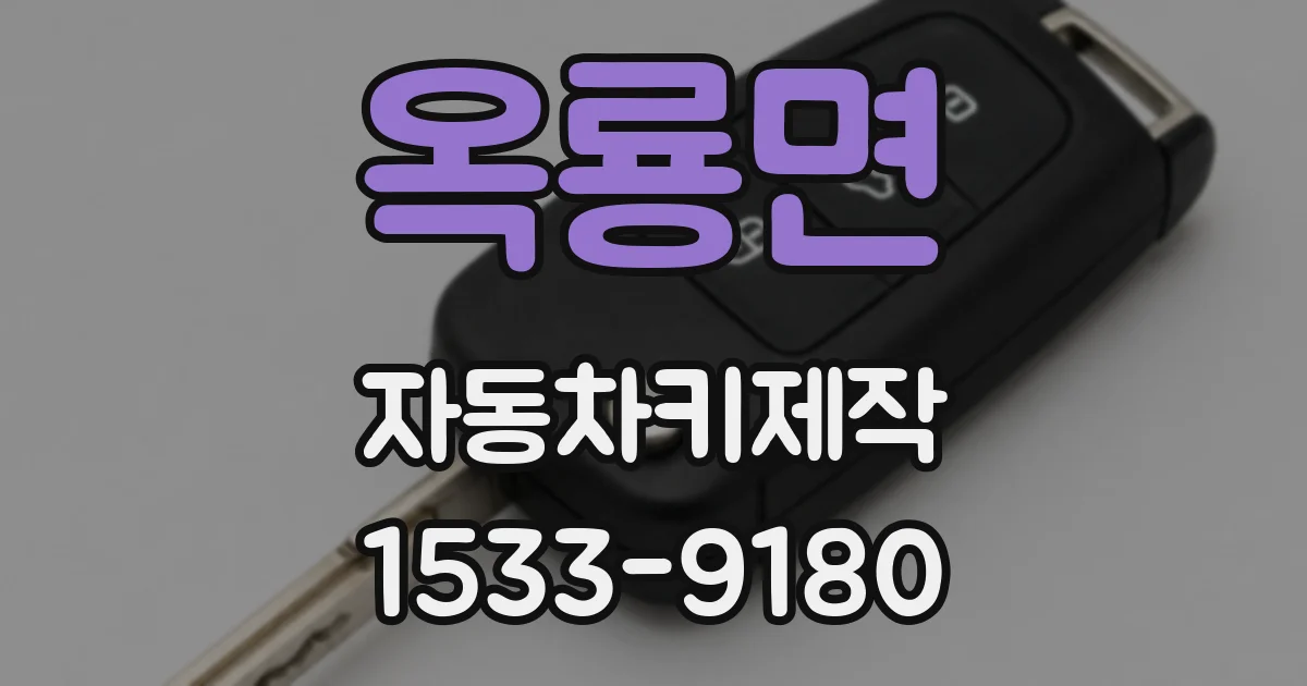 옥룡면 자동차키제작