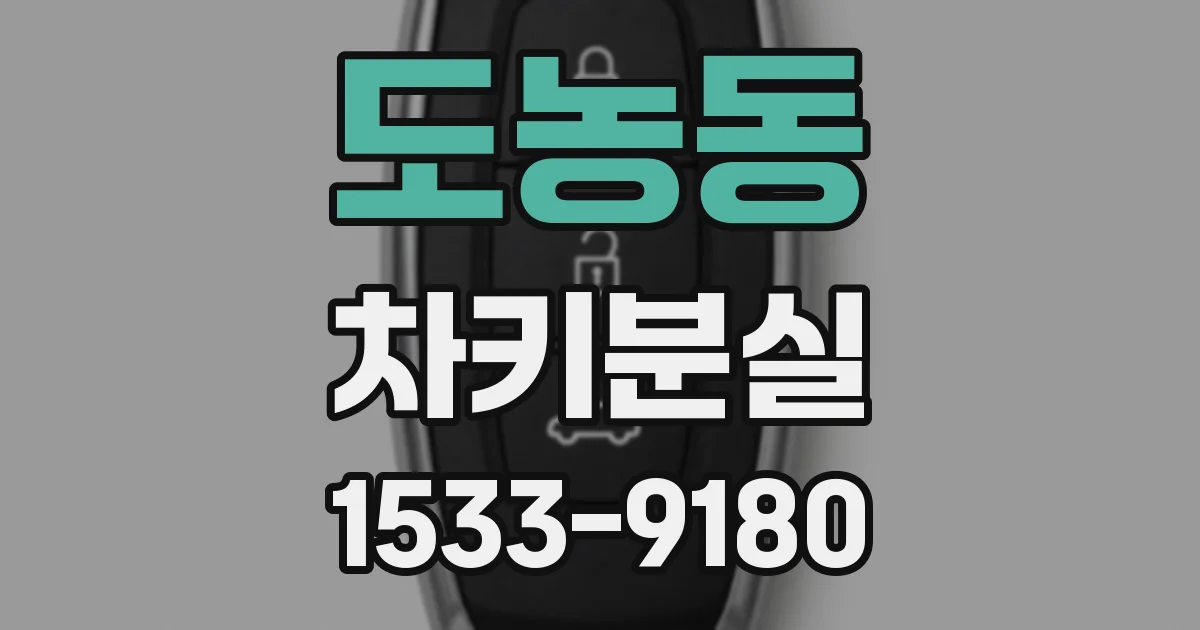 도농동 차키분실