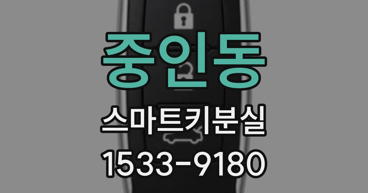 중인동 스마트키분실