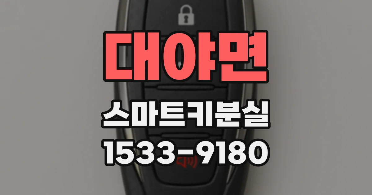 대야면 스마트키분실