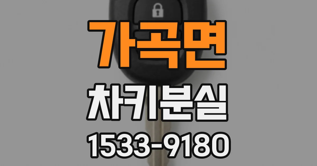 가곡면 차키분실