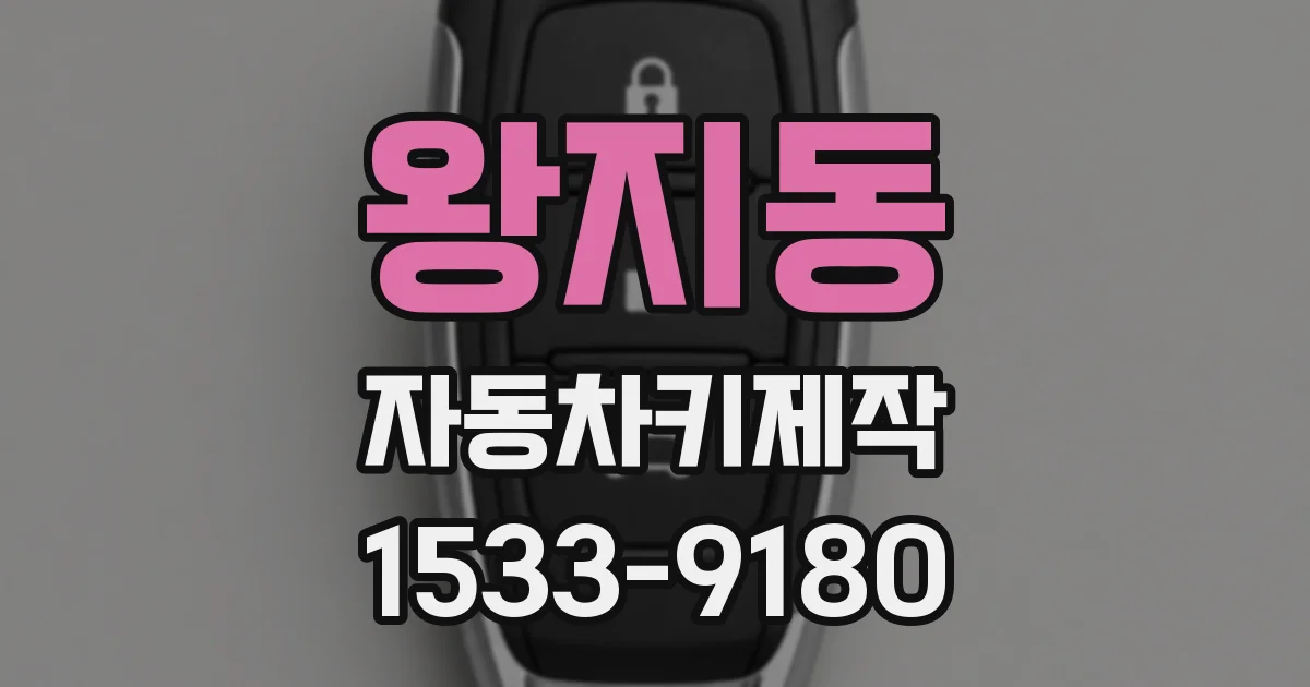 왕지동 자동차키제작