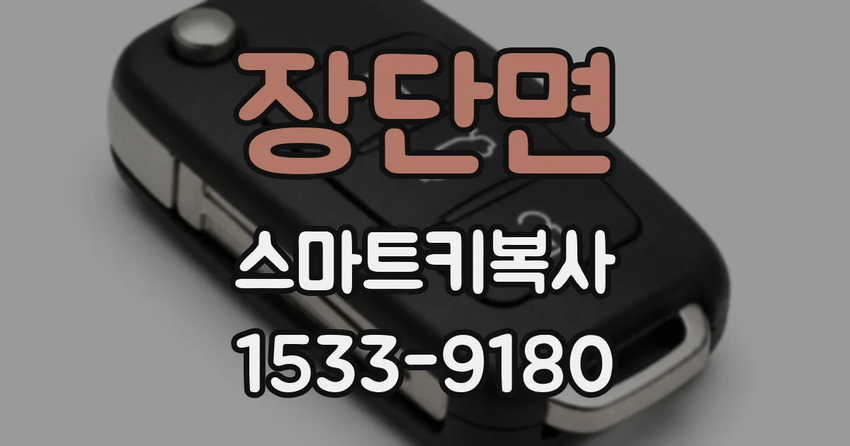장단면 스마트키복사