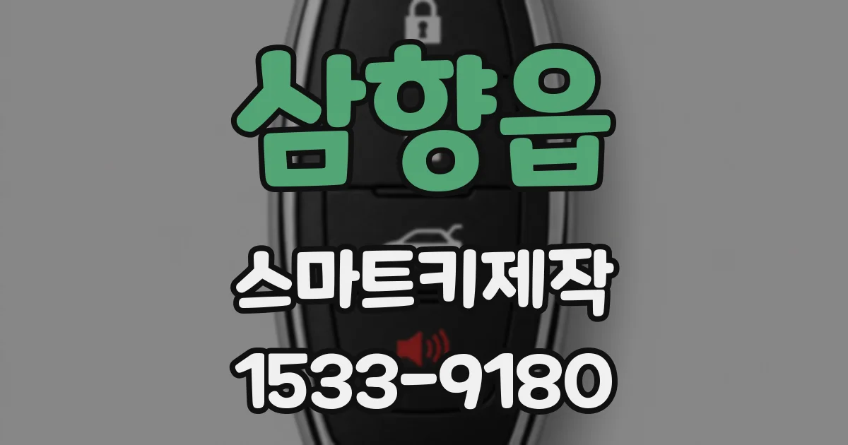 삼향읍 스마트키제작
