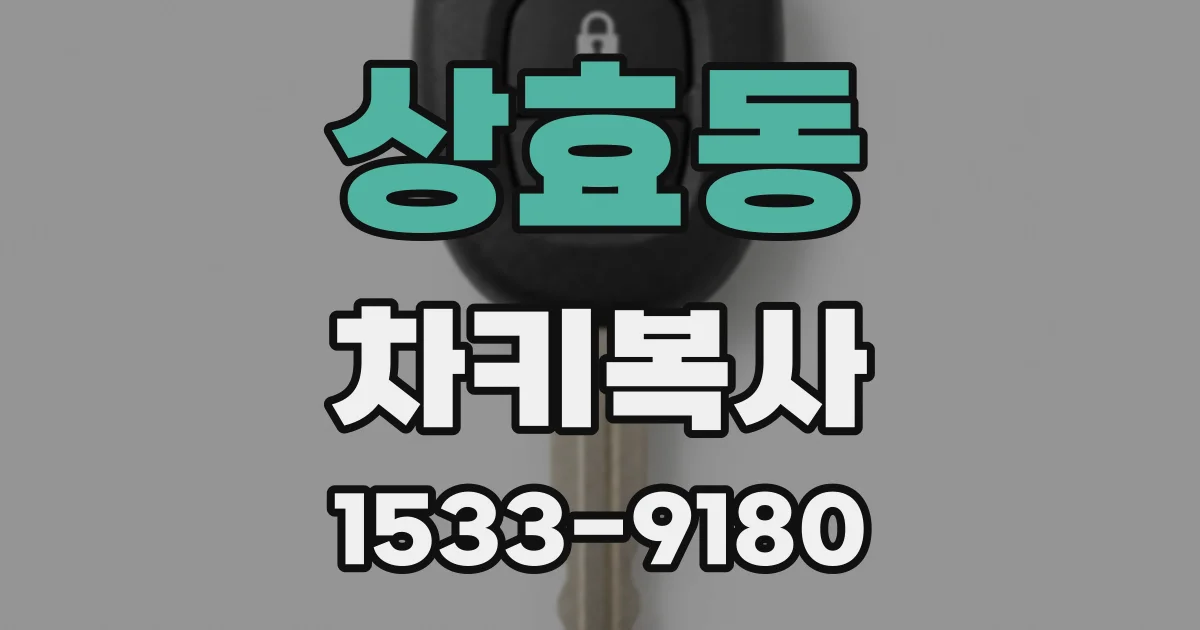 상효동 차키복사