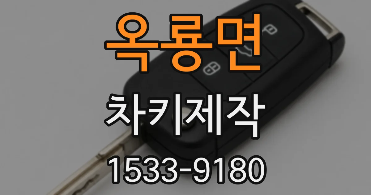 옥룡면 차키제작