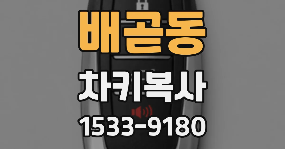 배곧동 차키복사