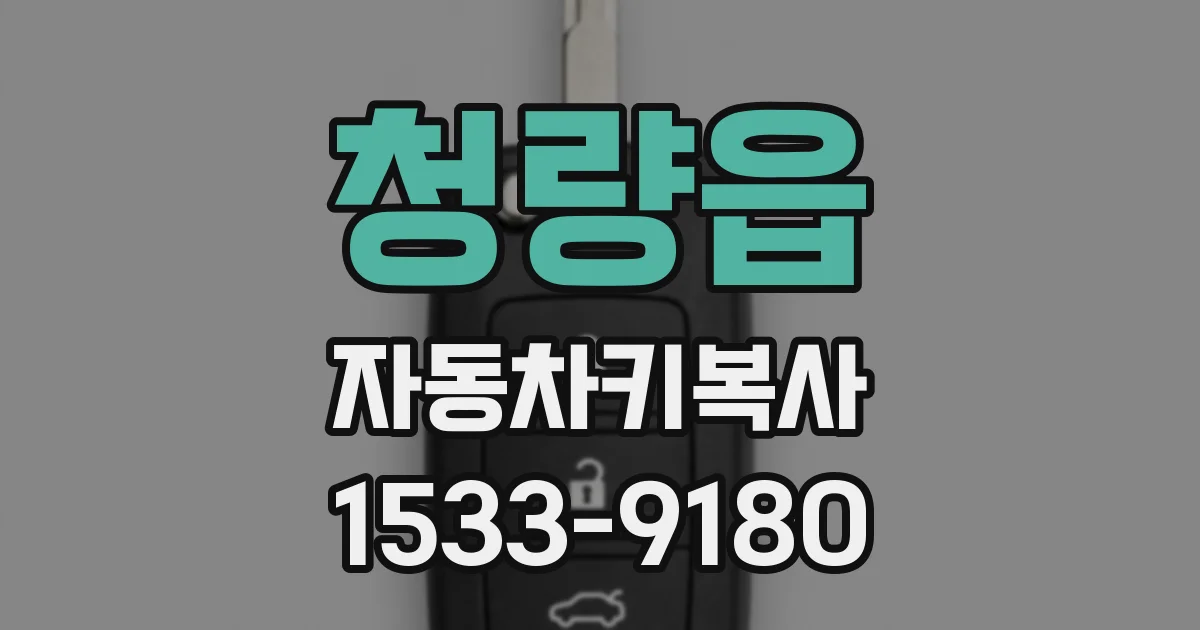 청량읍 자동차키복사