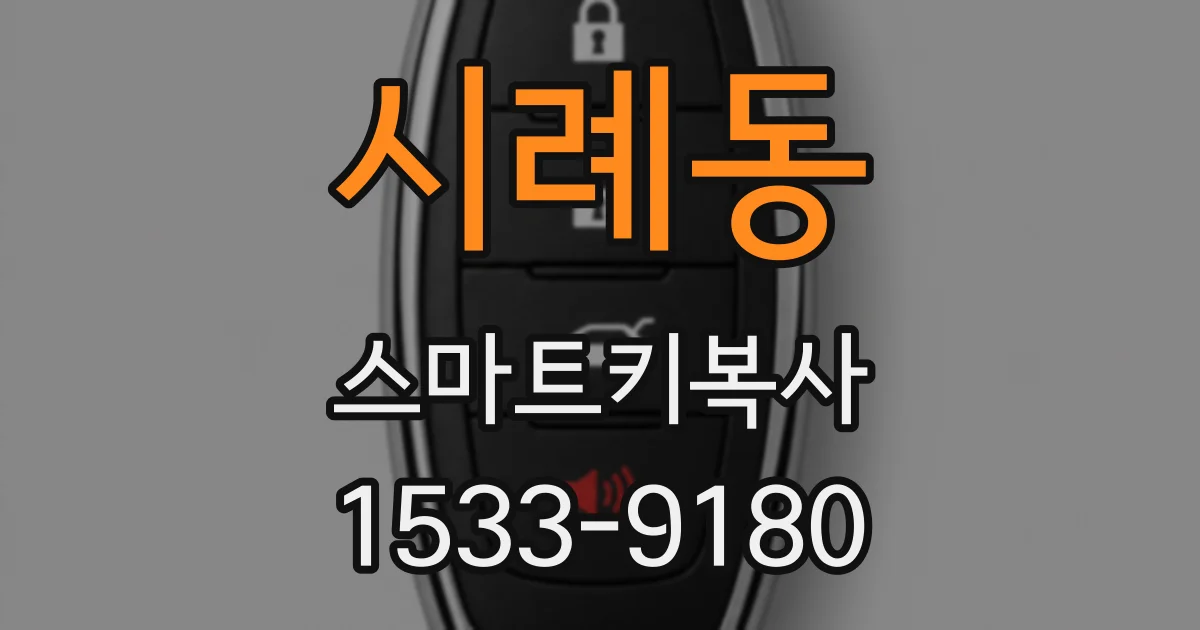 시례동 스마트키복사