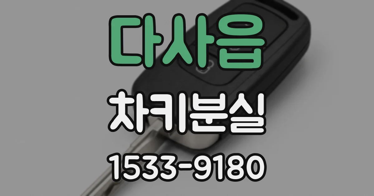다사읍 차키분실