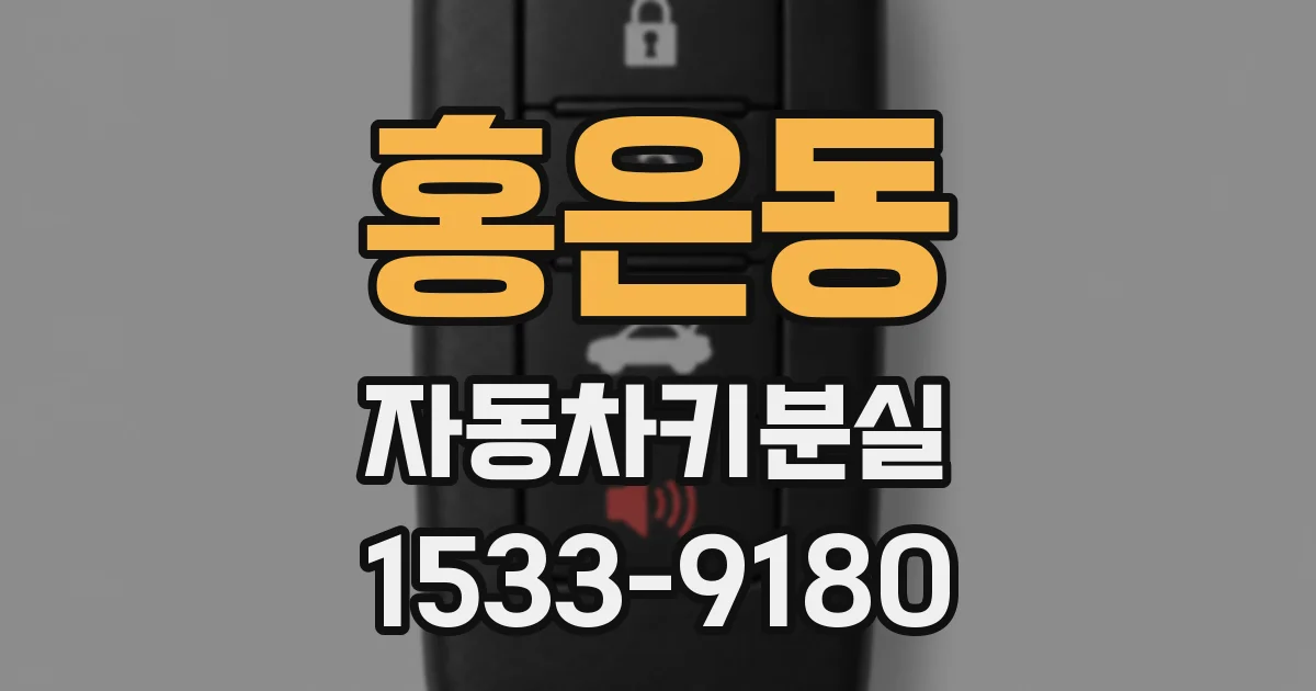 홍은동 자동차키분실