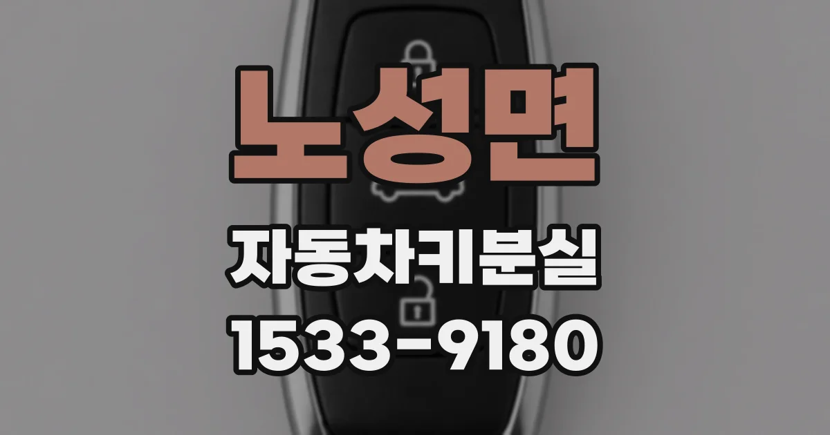 노성면 자동차키분실