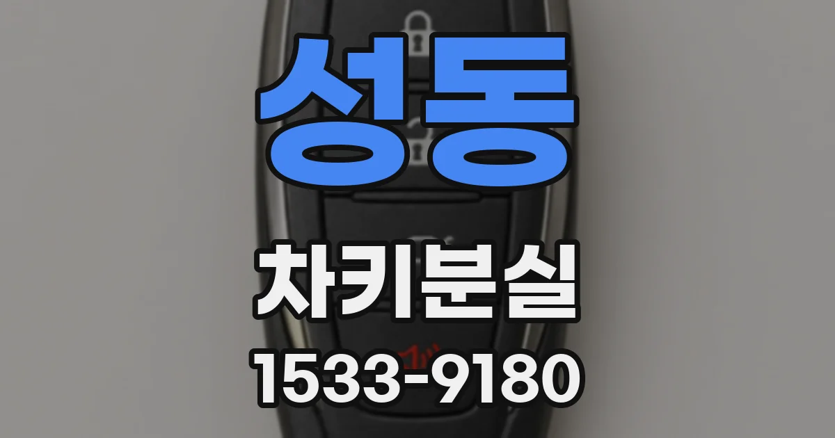 성동 차키분실