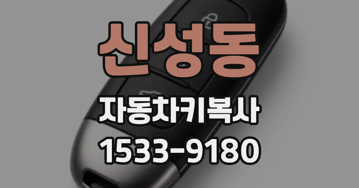 신성동 자동차키복사