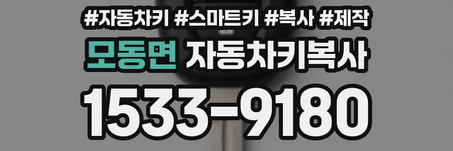 모동면 자동차키복사