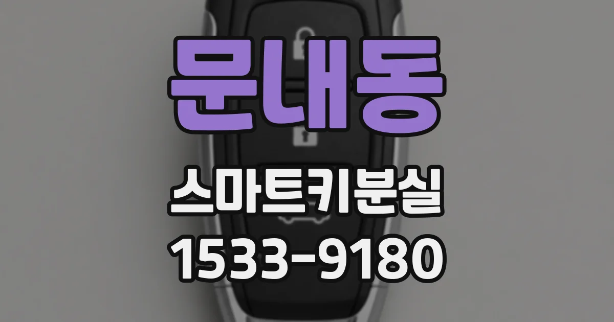 문내동 스마트키분실