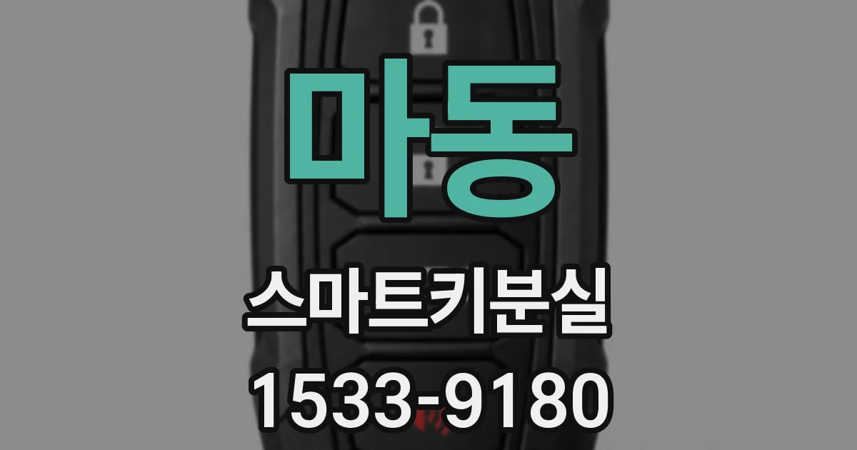마동 스마트키분실