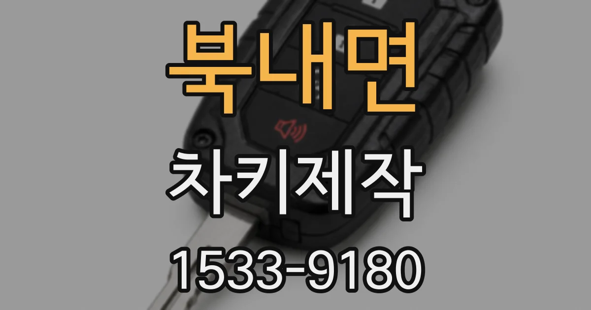 북내면 차키제작