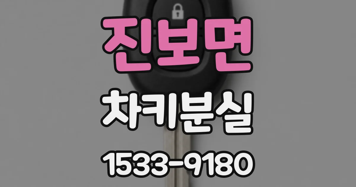 진보면 차키분실