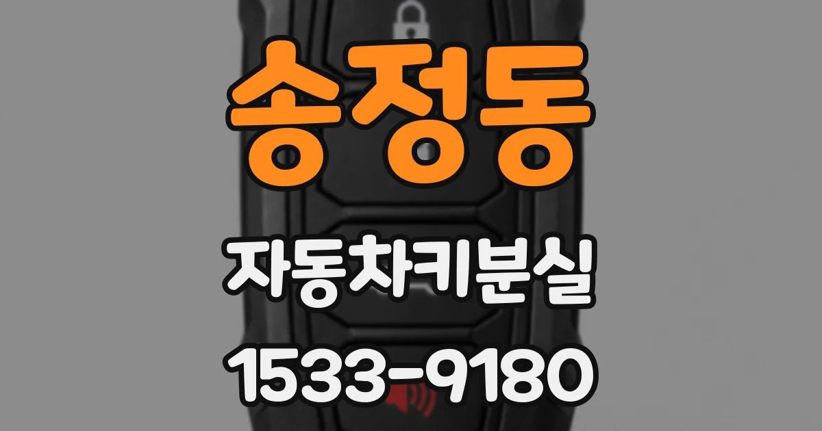 송정동 자동차키분실