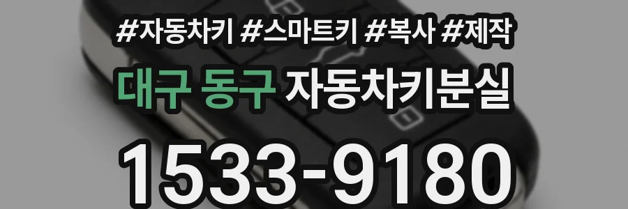 대구 동구 자동차키분실