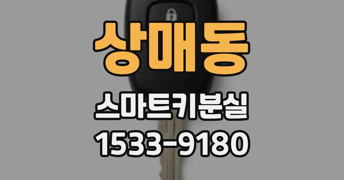 상매동 스마트키분실