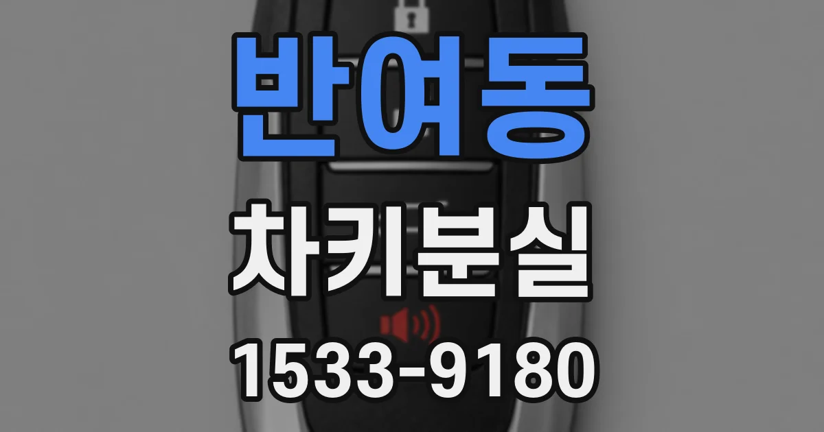 반여동 차키분실