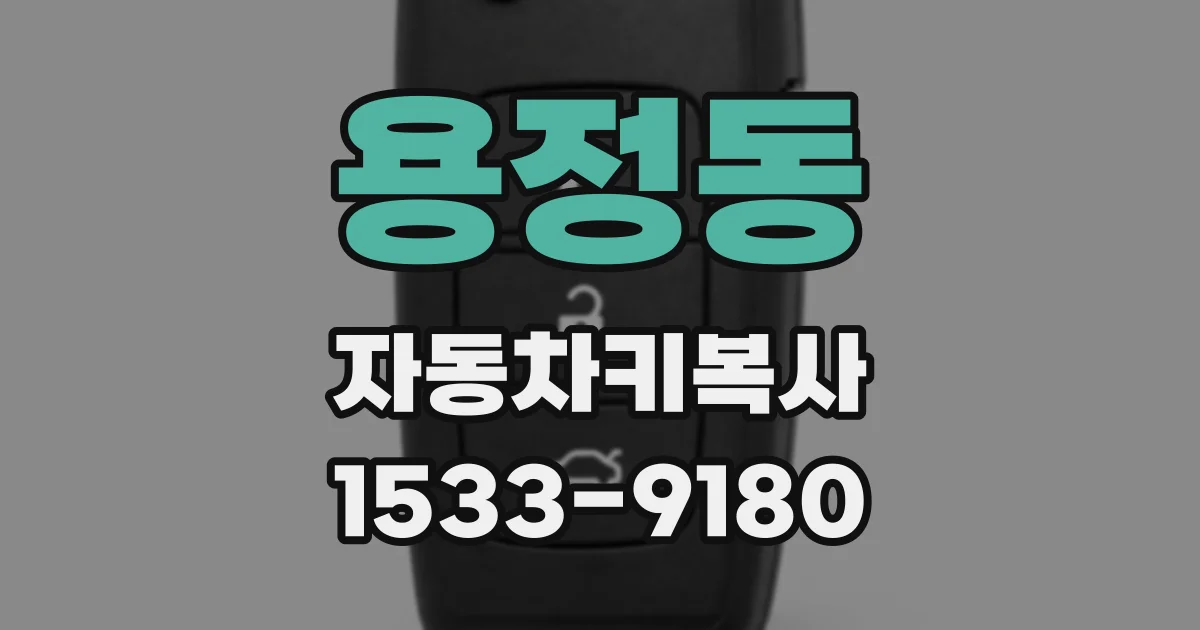 용정동 자동차키복사