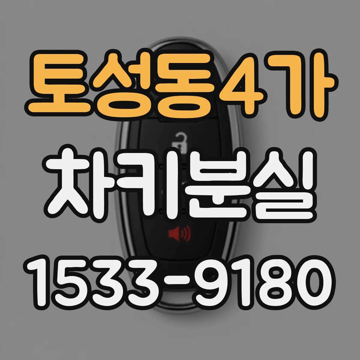 토성동4가 차키분실
