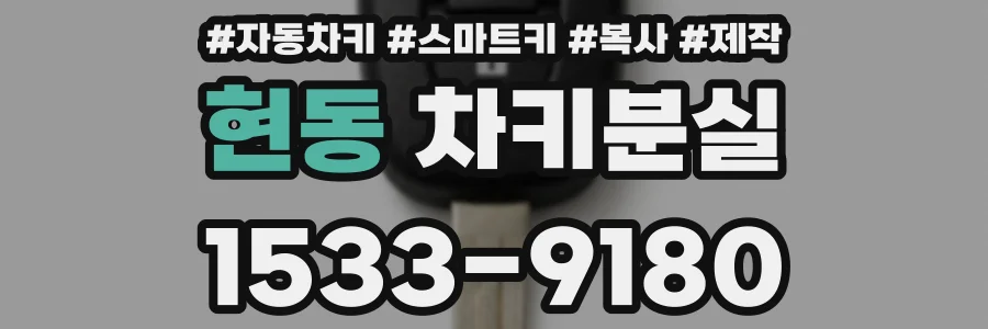 현동 차키분실