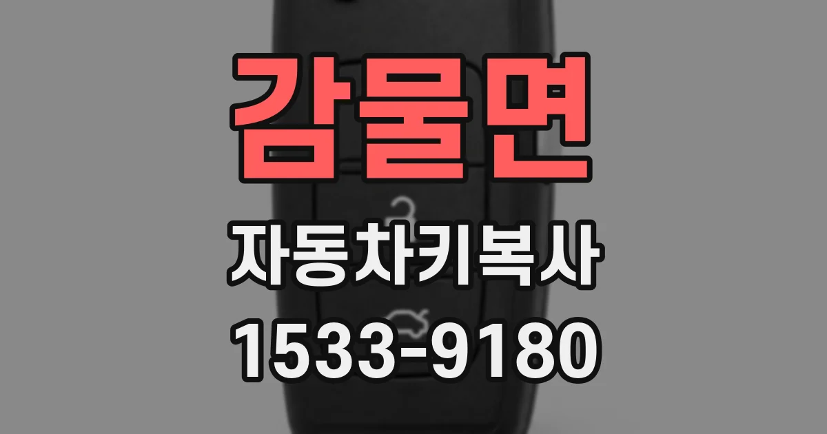 감물면 자동차키복사