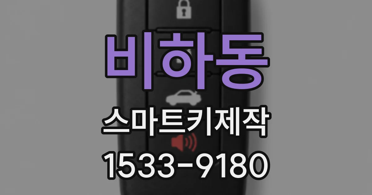 비하동 스마트키제작