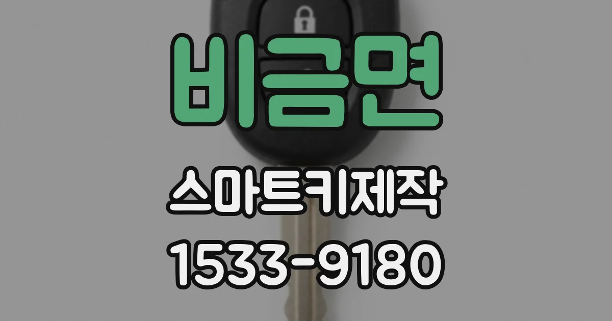 비금면 스마트키제작