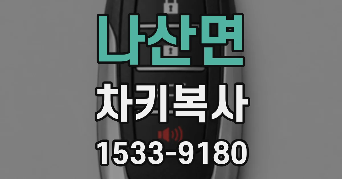 나산면 차키복사