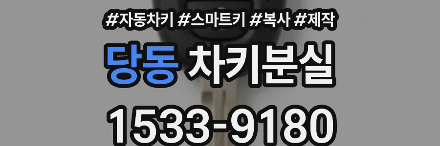 당동 차키분실
