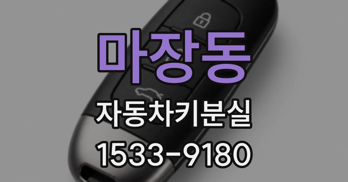마장동 자동차키분실