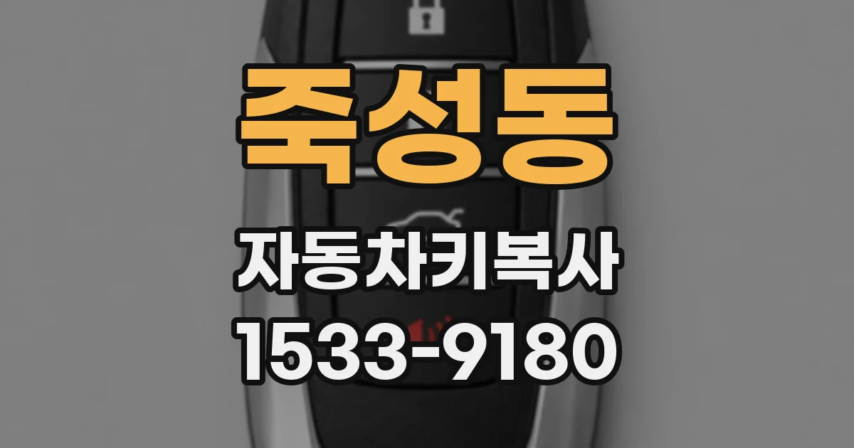 죽성동 자동차키복사