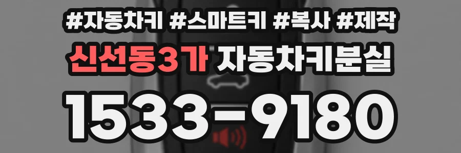 신선동3가 자동차키분실