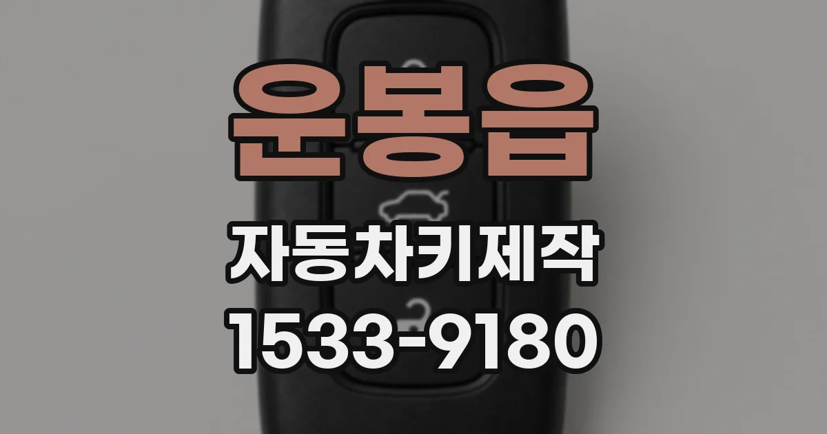 운봉읍 자동차키제작