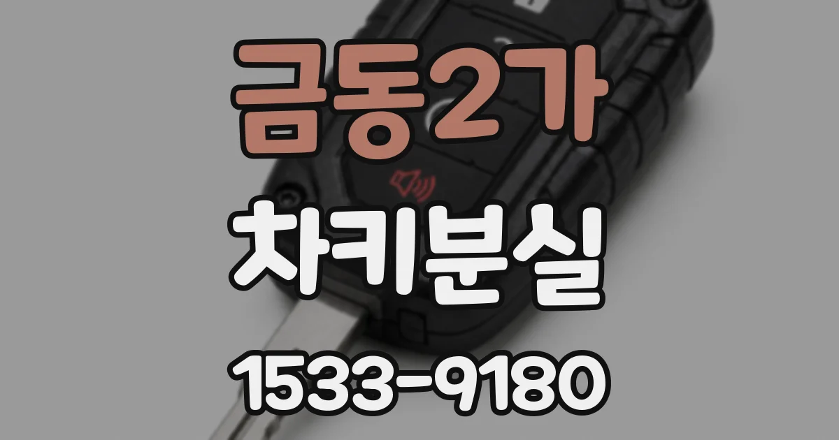 금동2가 차키분실