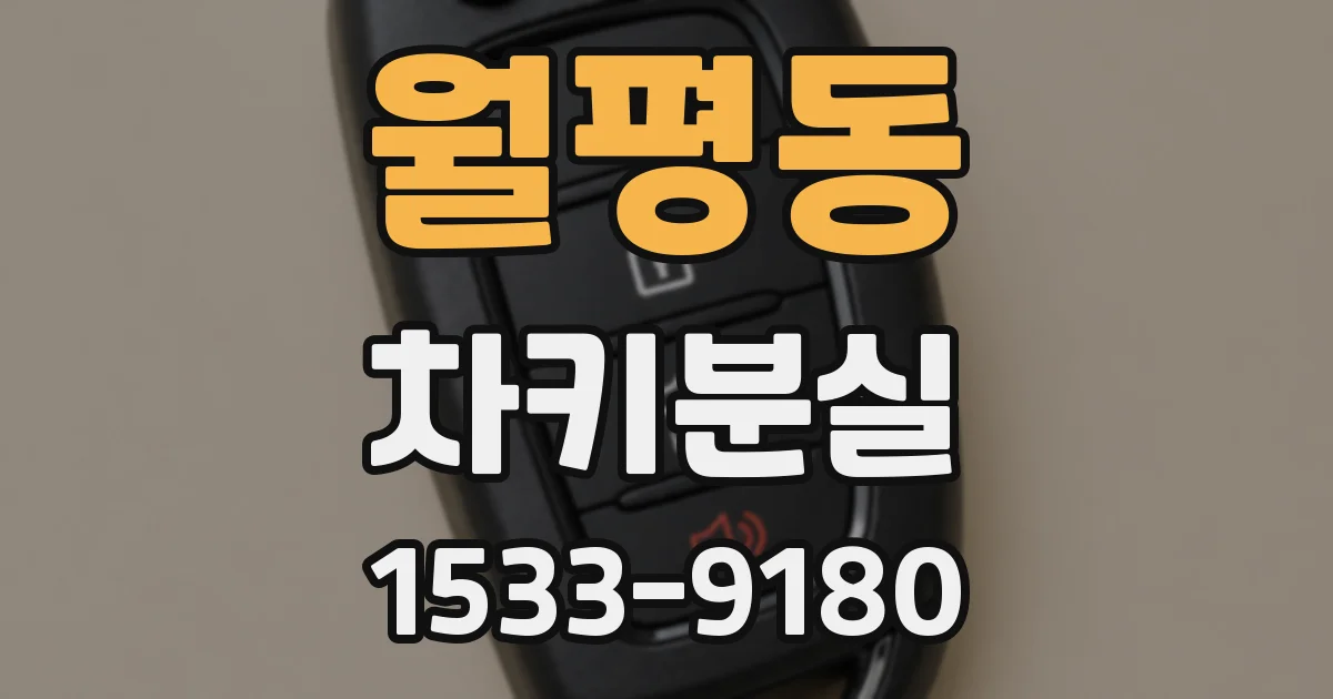 월평동 차키분실