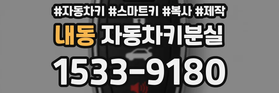 내동 자동차키분실