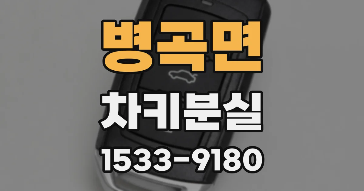 병곡면 차키분실