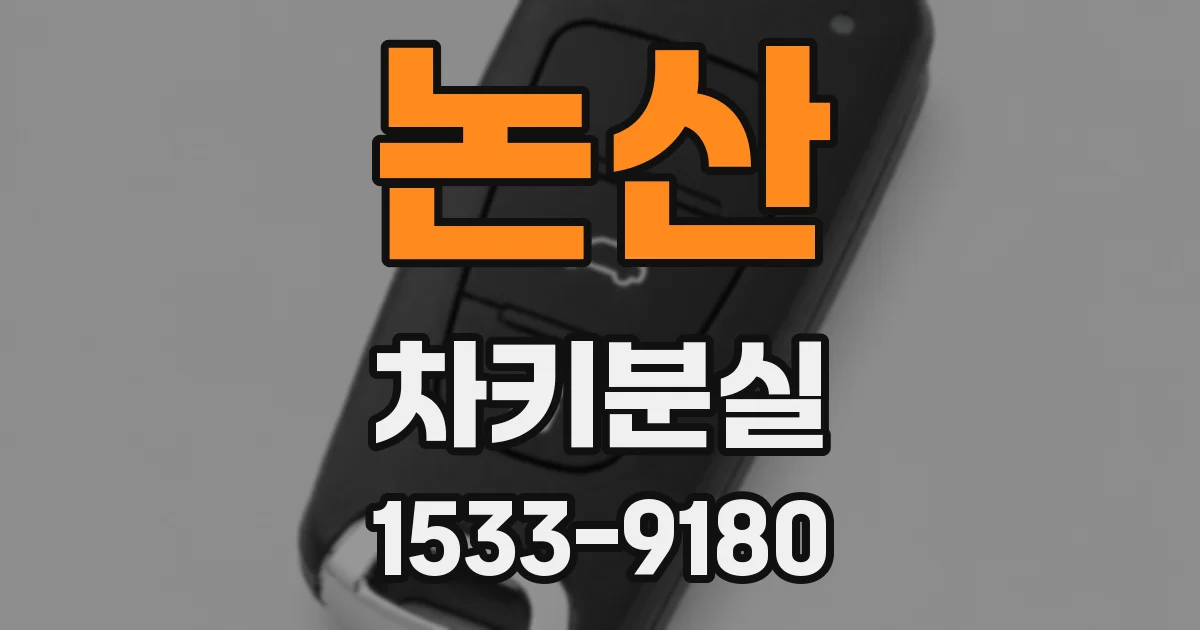 논산 차키분실