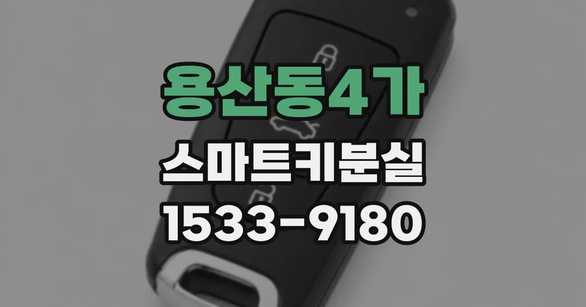 용산동4가 스마트키분실