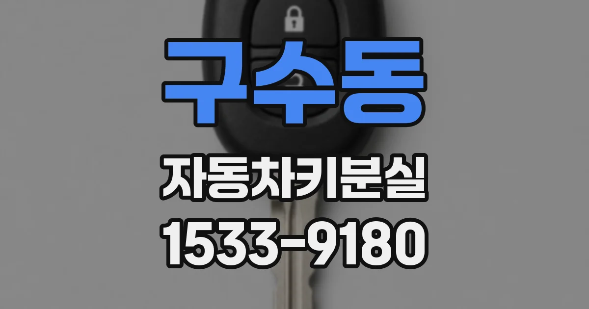구수동 자동차키분실