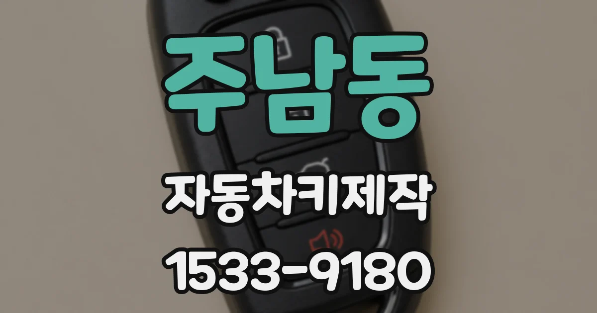 주남동 자동차키제작