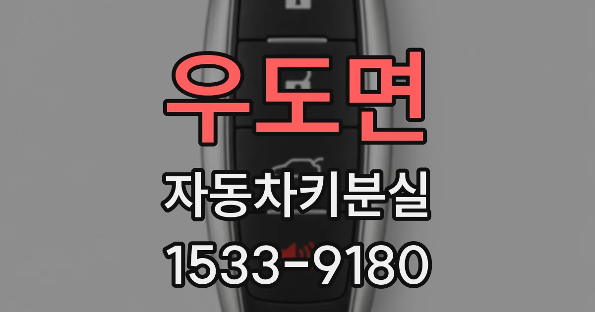 우도면 자동차키분실